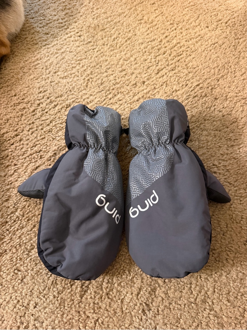 Ping Mittens in Dark Gray